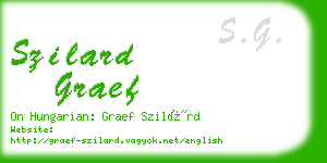 szilard graef business card